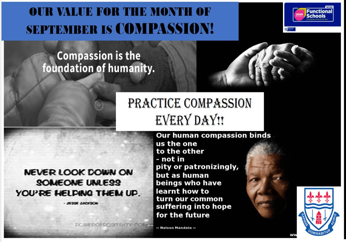 You are currently viewing Our Value for the Month of September is Compassion