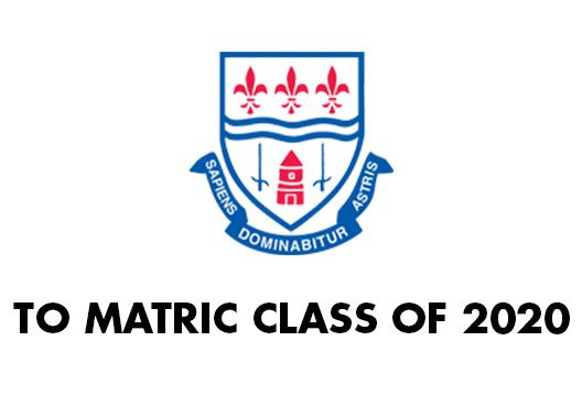 You are currently viewing To the Matric Class of 2020 STAY POSITIVE. WORK HARD. MAKE IT HAPPEN