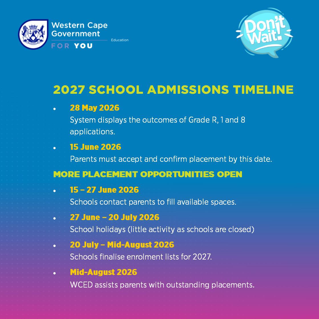 Admissions Outcomes Available From 28 MAY 2026