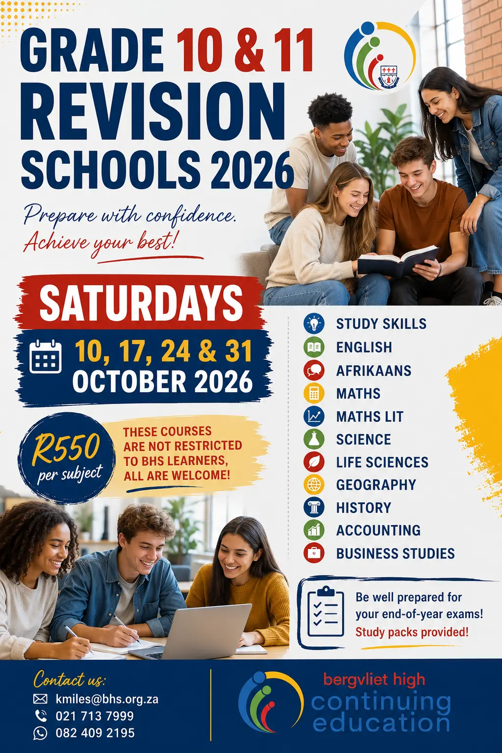 Grade 10 & 11 Revision School Prospectuses